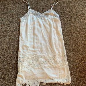 White lace cami dress